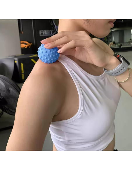 Bola de Fascia NGT Azul para Relajar Músculos y Mejorar Salud