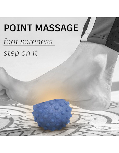 Bola de Fascia NGT Azul para Relajar Músculos y Mejorar Salud