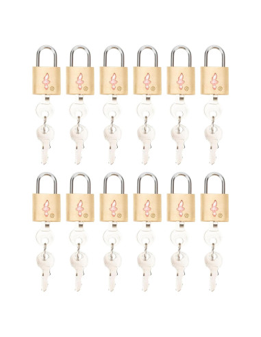Candados de Equipaje TSA DUALCROWN - 12 Paquetes con Llaves