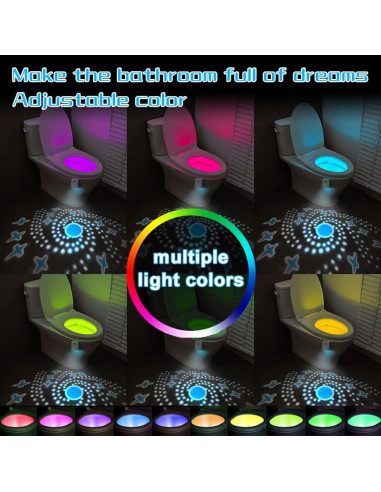 Luz Nocturna LED para Inodoro AVEKI con Sensor de Movimiento