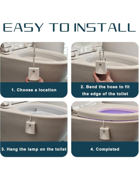 Luz Nocturna LED para Inodoro AVEKI con Sensor de Movimiento