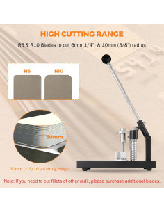 Cortadora de Esquinas BEAMNOVA Industrial Negra R6 R10 30mm 2