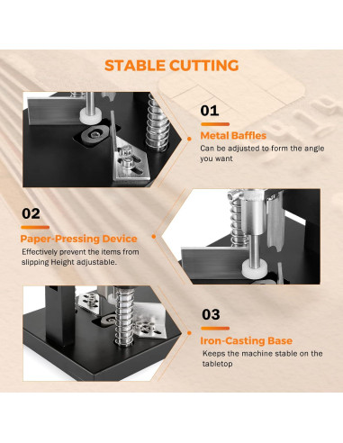 Cortadora de Esquinas BEAMNOVA Industrial Negra R6 R10 30mm