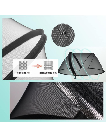 Cubierta de Red para Mosquitos Moisés Bebé Universal Negra