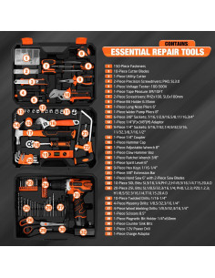 Juego de Herramientas 255 Piezas YingQu con Taladro 12V 2