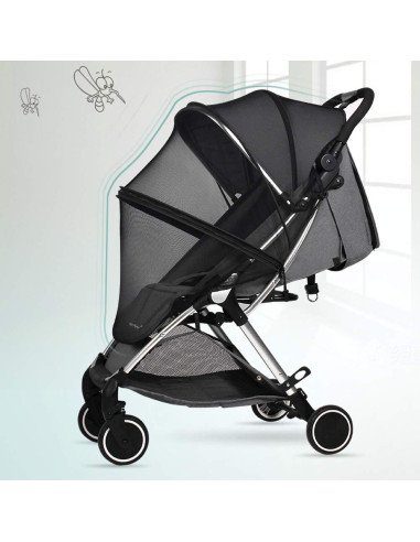 Cubierta de Red para Mosquitos Moisés Bebé Universal Negra