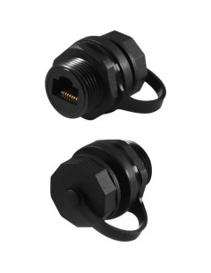 Conector RJ45 Ethernet CAT6 Blindado UMLIFE 2PCS IP67 2