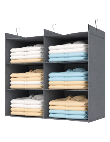 Organizador Colgante de Closet ALLTIDYUP 3 Niveles Doble Fila