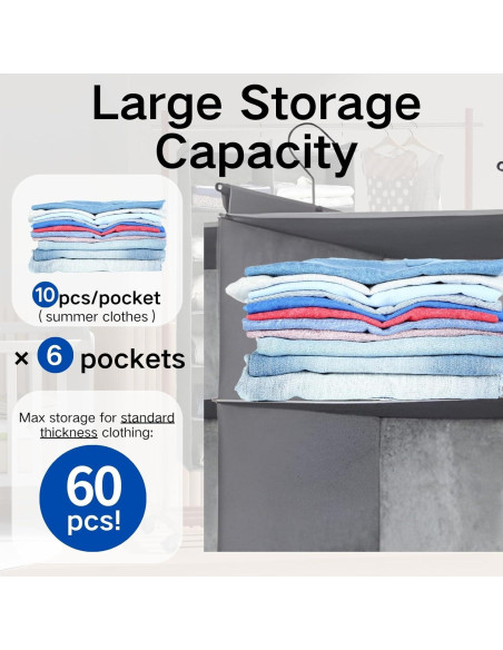 Organizador Colgante de Closet ALLTIDYUP 3 Niveles Doble Fila Organizador Colgante de Closet ALLTIDYUP 3 Niveles Doble Fila