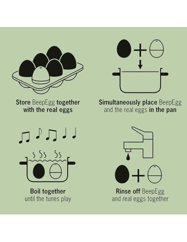 BeepEgg Good Vibes - Temporizador Musical para Huevos