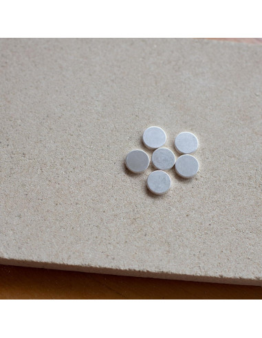 Taza de Bezel 15mm Plata Esterlina 925 - 5 Piezas Rashbel