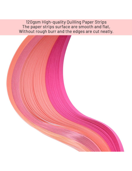 Juego de Tiras de Papel Quilling YURROAD 36 Colores 900 Tiras 3mm