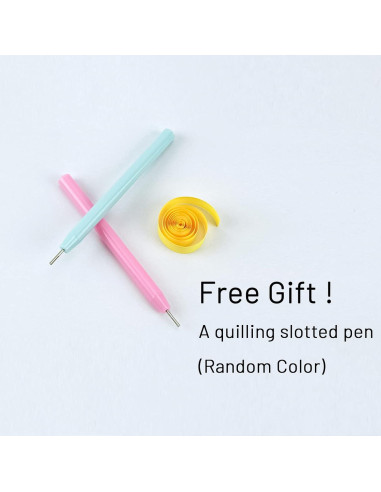 Juego de Tiras de Papel Quilling YURROAD 36 Colores 900 Tiras 3mm