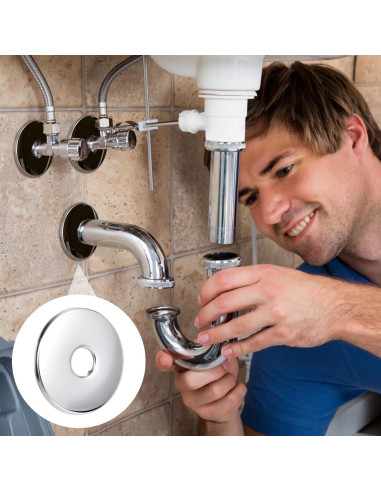 Paquete de 2 Flanges de Brazo de Ducha Isslly 8 cm Acero Inoxidable