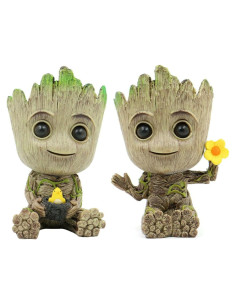 Figurita Mini Groot Accesorio Decorativo para el Hogar - Paquete de 2