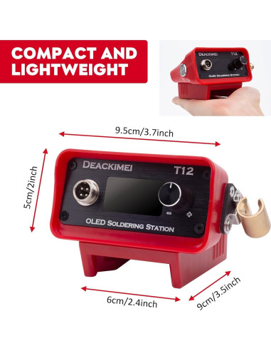 Estación de Soldadura Inalámbrica Deackimei 18V, 3 Puntas, Control de Calor