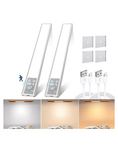 Luces Bajo Gabinete DUOFU365 LED Recargables 20cm 2 Piezas