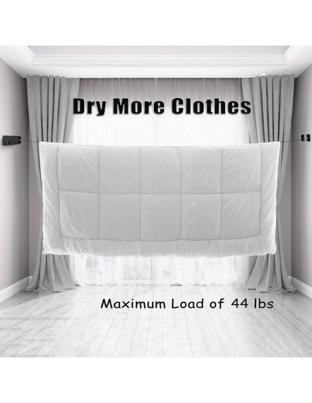 Línea de Ropa Retráctil Bakala 4.2m Ajustable Negro