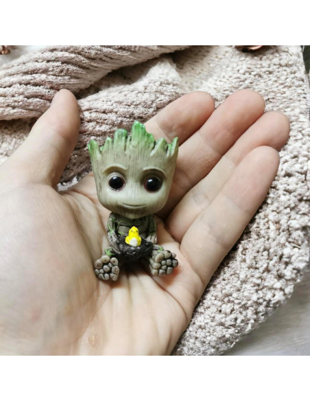 Figurita Mini Groot Accesorio Decorativo para el Hogar - Paquete de 2 Figurita Mini Groot Accesorio Decorativo para el Hogar - Paquete de 2