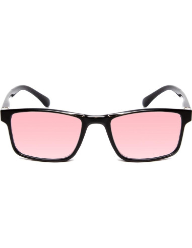 Gafas de lectura FL-41 Medspex rosa para fotofobia y migrañas