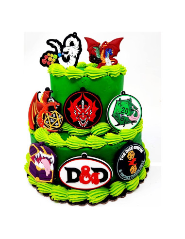Adornos para Pasteles Dungeons and Dragons - 6.35 a 7.62 cm