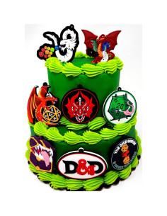 Adornos para Pasteles Dungeons and Dragons - 6.35 a 7.62 cm 2