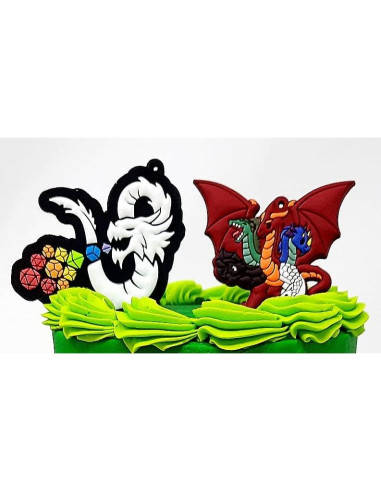 Adornos para Pasteles Dungeons and Dragons - 6.35 a 7.62 cm