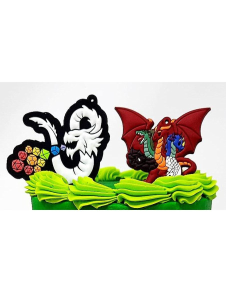 Adornos para Pasteles Dungeons and Dragons - 6.35 a 7.62 cm
