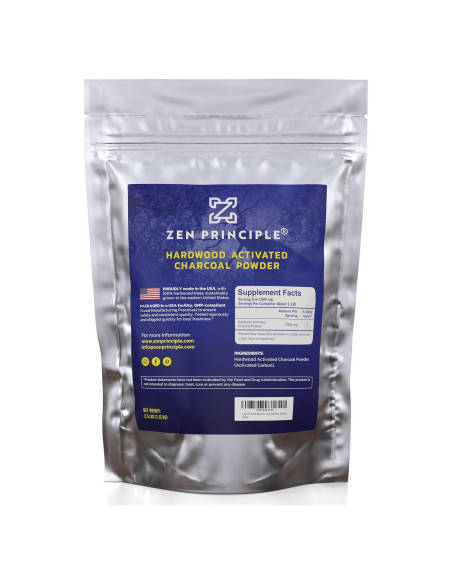 Polvo de Carbón Activado Zen 1.13 kg - Natural para Dientes y Piel
