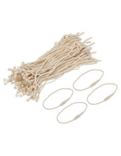 Cuerda de Etiqueta Colgante MECCANIXITY 120mm Beige - Paquete de 100
