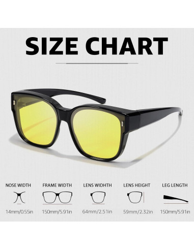 Gafas de Visión Nocturna Myiaur Polarizadas para Conducir