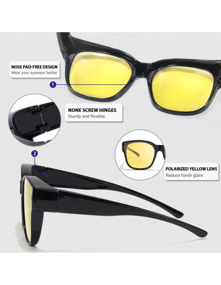 Gafas de Visión Nocturna Myiaur Polarizadas para Conducir