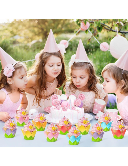 Forros para Cupcake COcnny - 300 Piezas en 6 Estilos Florales