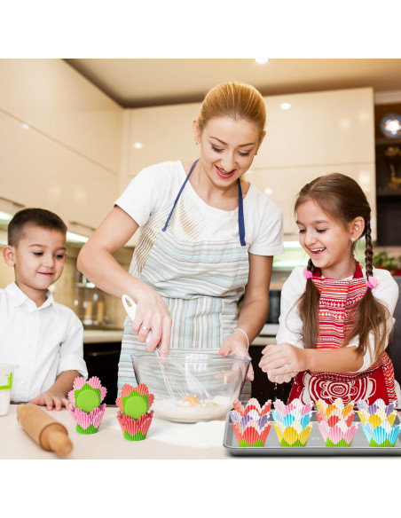 Forros para Cupcake COcnny - 300 Piezas en 6 Estilos Florales