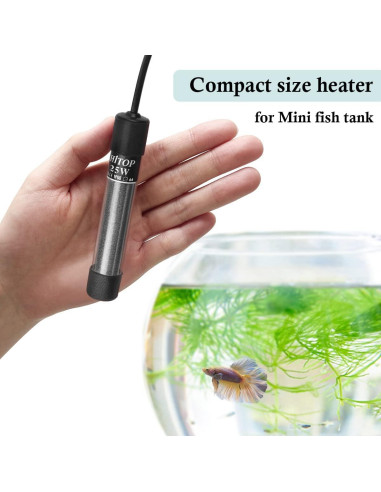 Calentador de Acuario HITOP 25W Mini con Controlador Digital