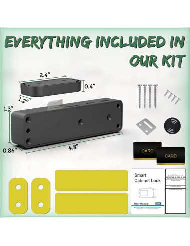 Cerradura Inteligente RFID Dhiedas F5 para Armarios y Cajones