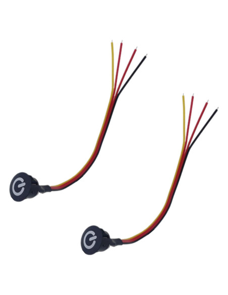 Interruptor Regulador Táctil LED 12V LDCRE-3 2.5A Negro 2Pack