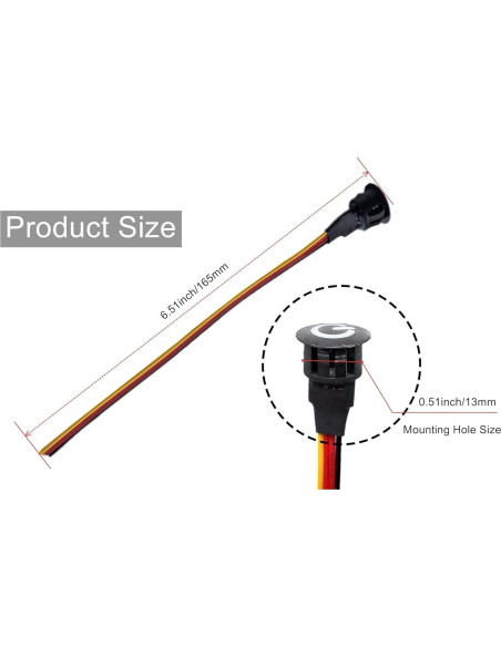 Interruptor Regulador Táctil LED 12V LDCRE-3 2.5A Negro 2Pack