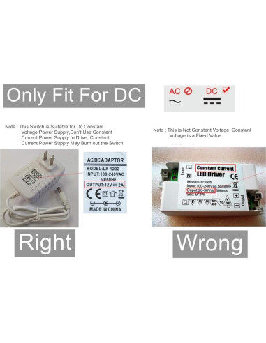 Interruptor Regulador Táctil LED 12V LDCRE-3 2.5A Negro 2Pack