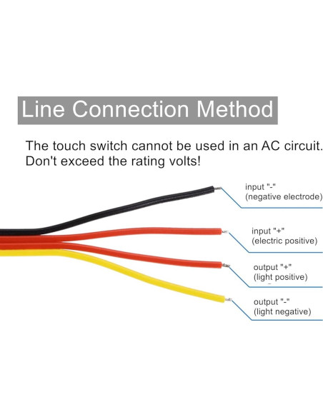 Interruptor Regulador Táctil LED 12V LDCRE-3 2.5A Negro 2Pack