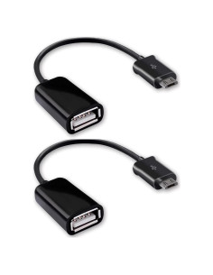 Adaptador OTG MicroUSB 2.0 Tek Styz para Asus TF103C - 2 Pack