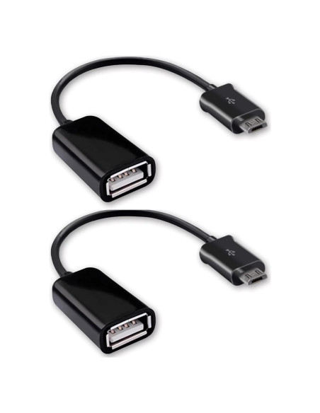 Adaptador OTG MicroUSB 2.0 Tek Styz para Asus TF103C - 2 Pack