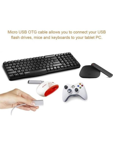 Adaptador OTG MicroUSB 2.0 Tek Styz para Asus TF103C - 2 Pack