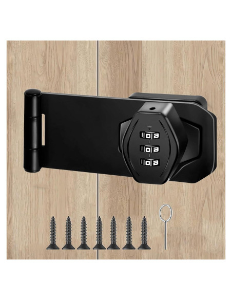 Cerradura de Combinación Mecánica WAYDA 3 Dígitos Negra