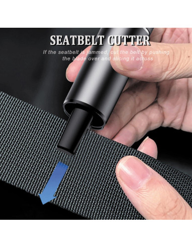 Rompeventanas y Cortador de Cinturón SDFNBRA Negro 2 en 1