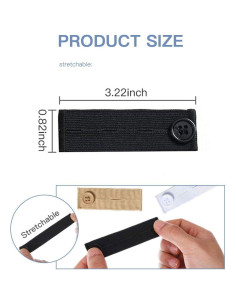 Paquete de 4 Extensores de Cintura Elásticos Taoqiao - Ajuste 1 a 5 cm 2