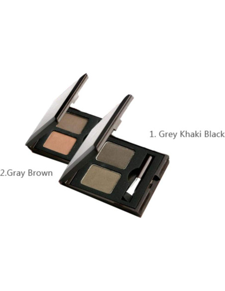 Polvo de Cejas SKINFOOD Chocolate Cacao 1.2g x 2 - Gris Caqui Negro