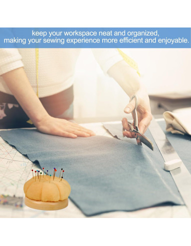 Almohadilla de Alfileres Hilltian con Base de Madera y 100 Alfileres