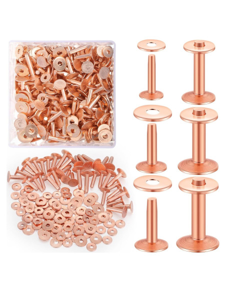 Remaches de Cobre y Arandelas Ripeng 400 Pcs 14-19 mm