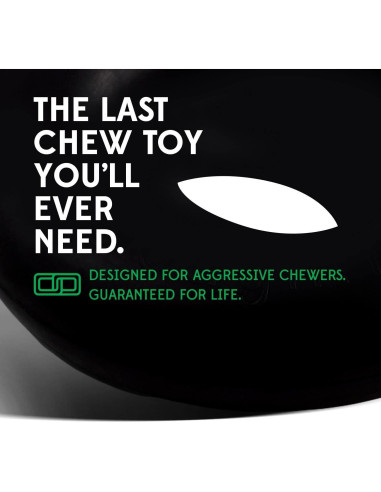 Juguete de goma para perros Goughnuts Mediano Verde 9.5cm